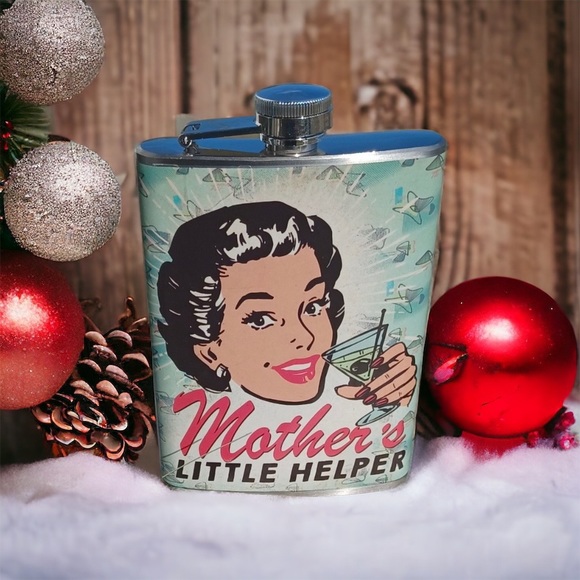NWOT MOTHERS LIL HELPER FLASK - Picture 3 of 3